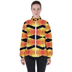 Wallpaper Background Abstract Women s High Neck Windbreaker by Pakrebo