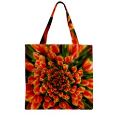 Tulips Arrangement Many Blossom Zipper Grocery Tote Bag