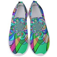 Retro Wave Background Pattern Men s Slip On Sneakers by Pakrebo