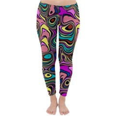 Bending Turn Distort Wave Modern Classic Winter Leggings