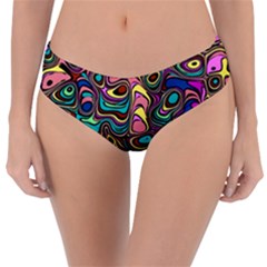 Bending Turn Distort Wave Modern Reversible Classic Bikini Bottoms