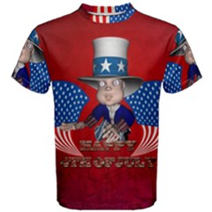 Happy 4th Of July Men s Cotton Tee by FantasyWorld7
