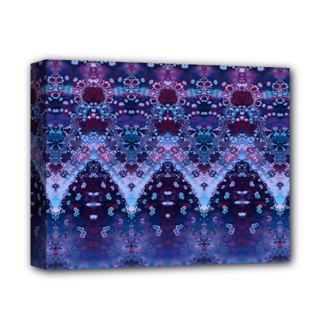 Blue Elegance Elaborate Fractal Fashion Deluxe Canvas 14  X 11  (stretched)