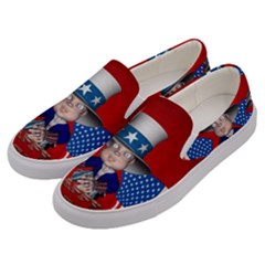 Happy 4th Of July Men s Canvas Slip Ons by FantasyWorld7