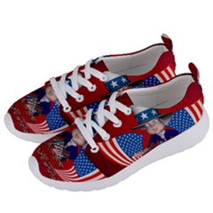 Happy 4th Of July Women s Lightweight Sports Shoes by FantasyWorld7
