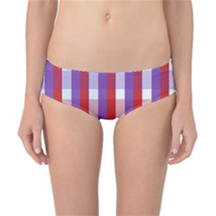 Gingham Pattern Line Classic Bikini Bottoms
