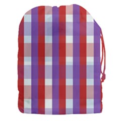 Gingham Pattern Line Drawstring Pouch (xxxl)