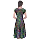 Pattern Artistically Cap Sleeve Wrap Front Dress View2