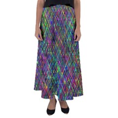 Pattern Artistically Flared Maxi Skirt
