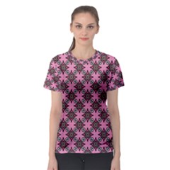 Purple Pattern Texture Women s Sport Mesh Tee