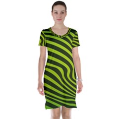 Wave Green Short Sleeve Nightdress