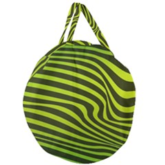 Wave Green Giant Round Zipper Tote by HermanTelo