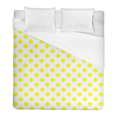 Yellow White Duvet Cover (full/ Double Size)