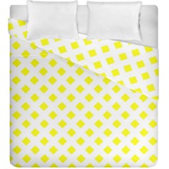 Yellow White Duvet Cover Double Side (king Size)