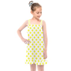 Yellow White Kids  Overall Dress by HermanTelo