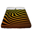 Wave Line Curve Abstract Fitted Sheet (California King Size) View1