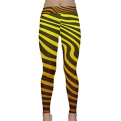 Wave Line Curve Abstract Classic Yoga Leggings