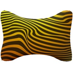 Wave Line Curve Abstract Seat Head Rest Cushion by HermanTelo