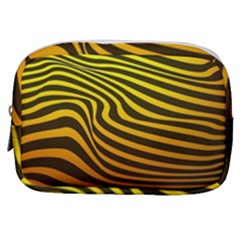 Wave Line Curve Abstract Make Up Pouch (small) by HermanTelo