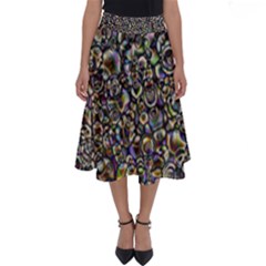 Circle Plasma Artistically Abstract Perfect Length Midi Skirt by Bajindul