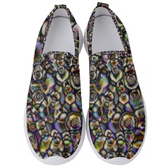 Circle Plasma Artistically Abstract Men s Slip On Sneakers by Bajindul