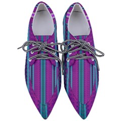 Fabric Pattern Color Structure Pointed Oxford Shoes by Bajindul