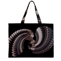 Ornament Spiral Rotated Zipper Mini Tote Bag by Bajindul