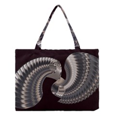 Ornament Spiral Rotated Medium Tote Bag by Bajindul