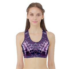 Purple Love Sports Bra With Border by KirstenStar