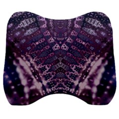 Purple Love Velour Head Support Cushion by KirstenStar