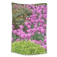 Late April Purple Tulip Large Tapestry by Riverwoman