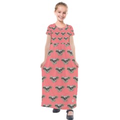 Friend Of My Better Days - Pink - By Larenard Studios Kids  Short Sleeve Maxi Dress by LaRenard
