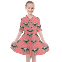 Friend Of My Better Days - Pink - By Larenard Studios Kids  All Frills Chiffon Dress