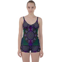 Orchid Landscape With A Star Tie Front Two Piece Tankini