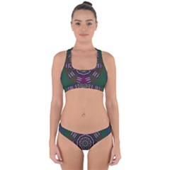 Orchid Landscape With A Star Cross Back Hipster Bikini Set