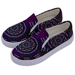 Orchid Landscape With A Star Kids  Canvas Slip Ons