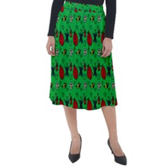 Bugs Pattern Classic Velour Midi Skirt  by snowwhitegirl