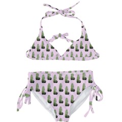 Cactus Pink Pattern Kids  Classic Bikini Set by snowwhitegirl