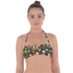 Tulips  Halter Bandeau Bikini Top by Riverwoman