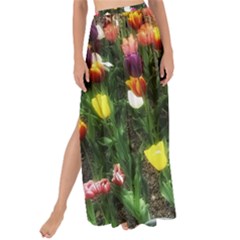 Tulips  Maxi Chiffon Tie-up Sarong by Riverwoman