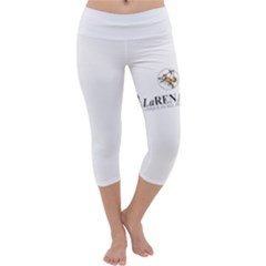 White - Larenard Sportswear - By Larenard Studios Capri Yoga Leggings by LaRenard