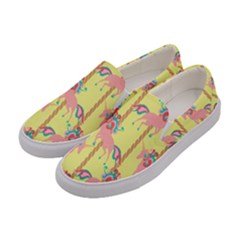 Unicorn Carousel Women s Canvas Slip Ons by VeataAtticus