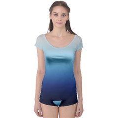 Blue Ombre Boyleg Leotard 