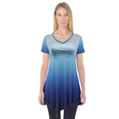 Blue Ombre Short Sleeve Tunic  by VeataAtticus