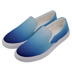 Blue Ombre Men s Canvas Slip Ons by VeataAtticus