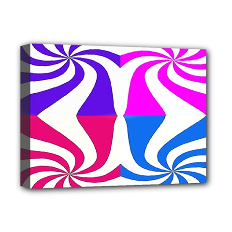 Candy Cane Deluxe Canvas 16  X 12  (stretched)  by Alisyart