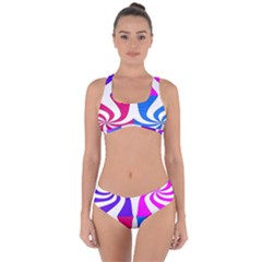 Candy Cane Criss Cross Bikini Set