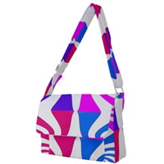 Candy Cane Full Print Messenger Bag