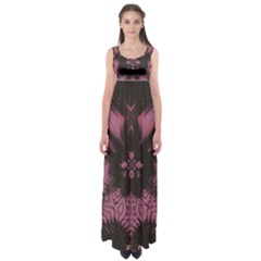 Glitch Art Grunge Distortion Empire Waist Maxi Dress