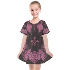 Glitch Art Grunge Distortion Kids  Smock Dress